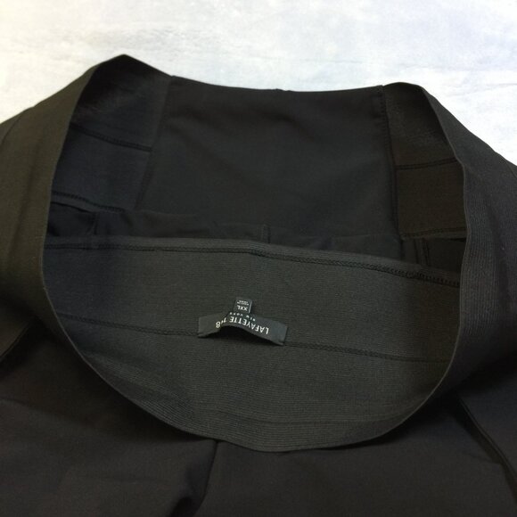 Like new! Lafayette 148 New York Pull On Pants Trousers XXL Womens Black Knit - Picture 5 of 16